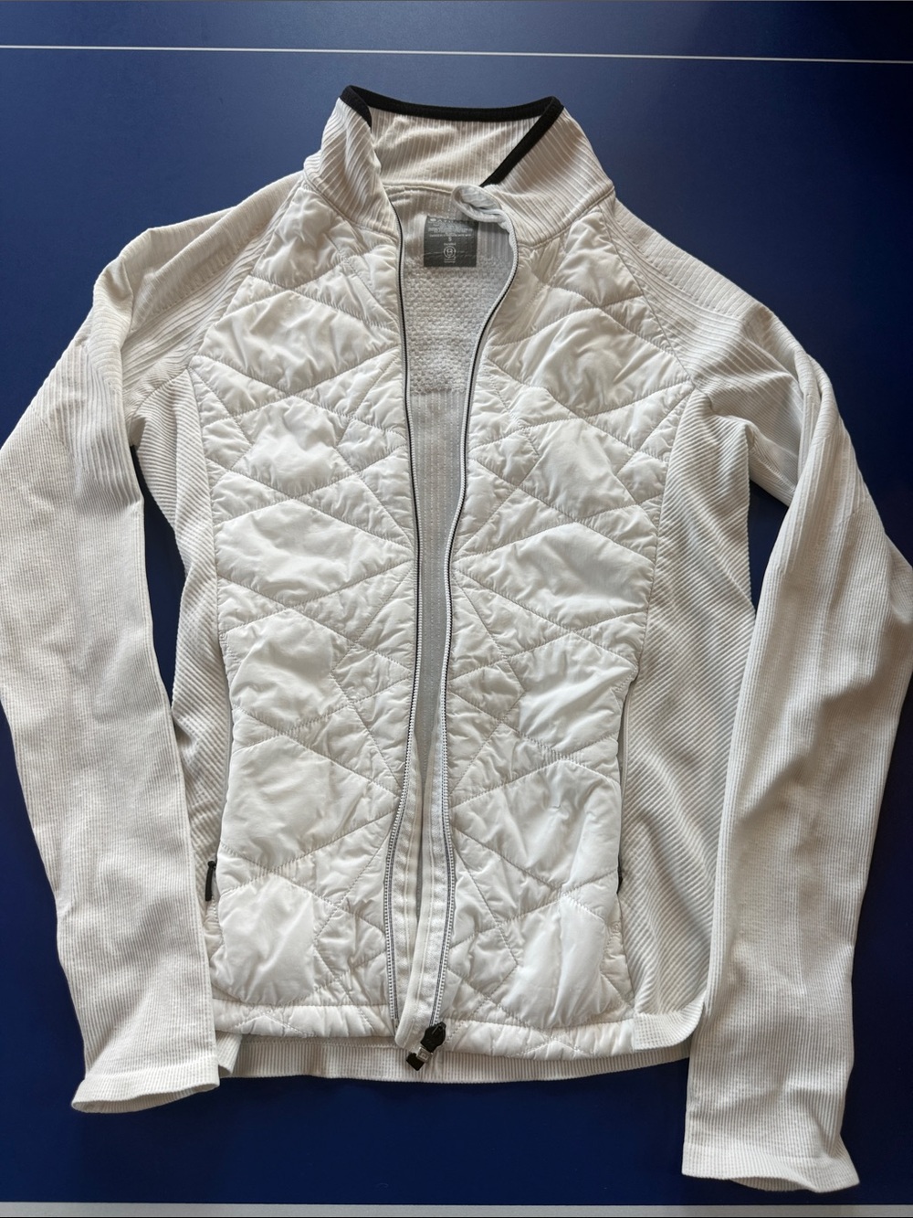 Lightweight Quilted White Women's Jacket Athleta size S